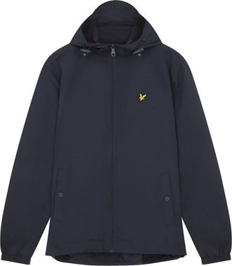 Lyle & Scott Zip Through Hooded Jacket - Heren - Zomerjassen - Blauw - XL - Nylon - Jassen