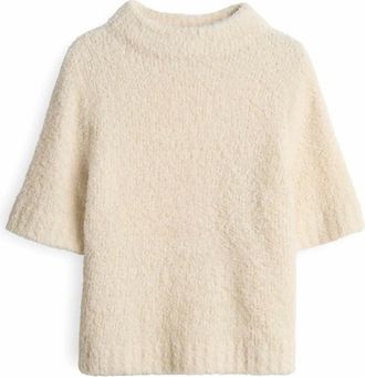 OPUS Ronde hals trui - Dames - Truien - Beige - Maat: L