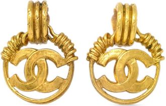 Chanel Orecchini a clip CC 1994 - Oro