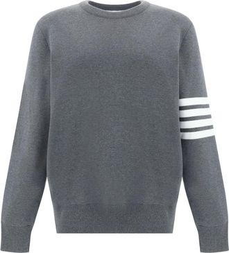 Thom Browne Grey Milano Stitch Crewneck Pullover Size XS