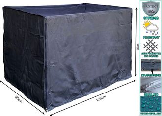Quick-Star 10 X Mesh Box Cover 125x85x87cm Black Protective Cover Tarpaulin Polyester