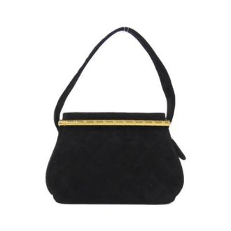 Chanel Pre-owned Suede Schoudertas - Dames - Pre-owned - Zwart - Maat: ONE Size Su&egrave;de