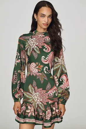 Farm Rio Arabesque Floral Mini Dress