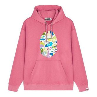 New Balance x A Bathing Ape Ape Relaxed Fit Hoodie Pink Multi BPSW00000-RDX