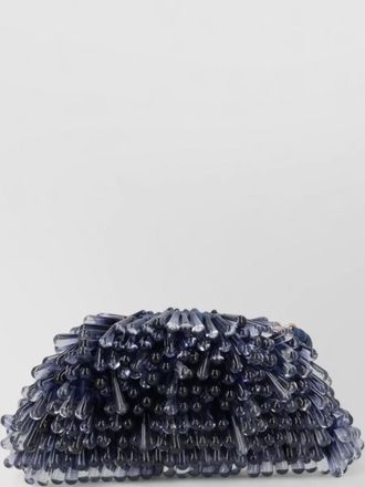Cult Gaia beaded clutch bag