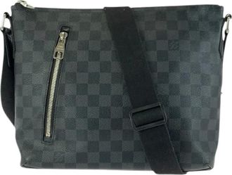 Louis Vuitton Pre-owned Cross Body Bags, male, Black, Size: ONE SIZE Pre-owned Mick PM Damier Graphite Shoulder Bag