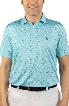 Tailorbyrd Hole in One Print Performance Polo in Spearmint at Nordstrom Rack, Size Xxx-Large