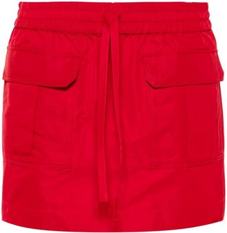 P.A.R.O.S.H. elasticated-waistband skirt - women - Polyester - M - Red