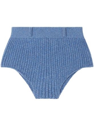 Alanui Shorts a vita alta - Blu