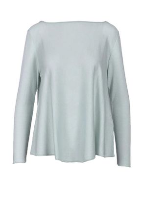 Wild Cashmere Silk and Cashmere Sweater - Aqua Green