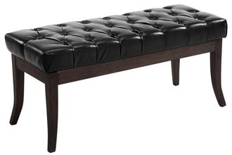 Clp Taburete Recibidor Ramses En Madera Oscura Negro 100 Cm