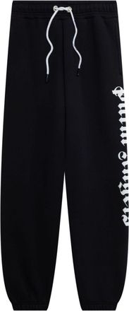 Palm Angels logo-print drawstring sweatpants - men - Cotton - S - Black