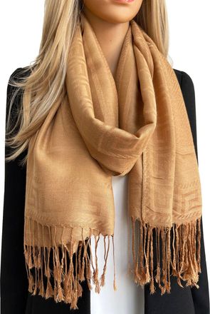 The Accessory Co. Women Pashmina Scarf Shawl Wrap - Large Long Paisley Floral Rainbow Ladies Scarves, Wearable Blanket Scarf, Womens Winter Scarfs, Indian Shawl Wedding