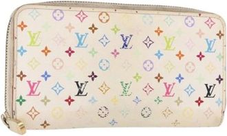 Louis Vuitton Pre-owned Wallets, female, Multicolor, Size: ONE SIZE Pre-owned Canvas Wallet