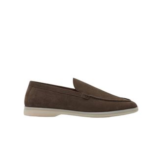 Scarosso Schoenen, Heren, Bruin, 40 1/2 EU, Suède, Diep Taupe Suède Loafer
