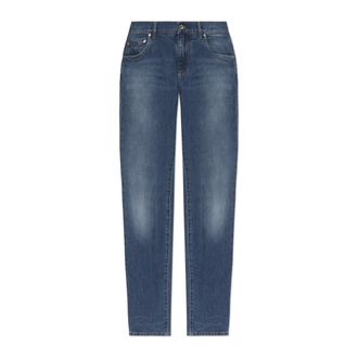 Dolce & Gabbana Slim-fit stretch jeans - Heren - Jeans - Blauw - Maat: XL Katoen