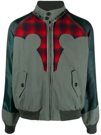 Maison Margiela x Pendleton bomberjack met detail - Groen