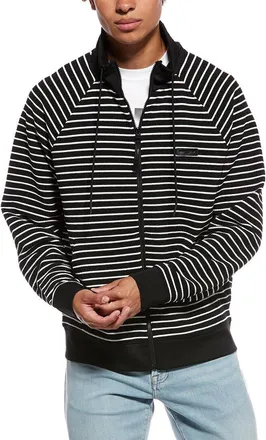Karl Lagerfeld Karl Lagerfeld Stripe Waffle Fleece Jacket