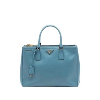 Prada Pre-owned Handbags, female, Blue, Size: ONE SIZE Pre-owned The Galleria