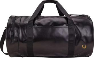 Fred Perry Tonal Large Barrel Bag - unisex - Weekendtassen - Zwart - ONE Size - Polyester - Tassen