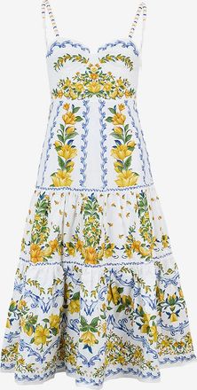 Farm Rio Midi-Tr&auml;gerkleid aus Popeline Sicily