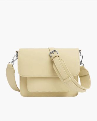 Hvisk Womens Cayman Pocket Responsible Bag In Pastel Yellow