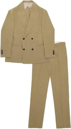 Fortela Marcello Linen Suit in Camel at Nordstrom, Size 48 Eu