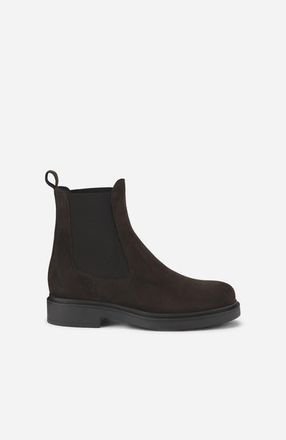 AGL Loren Chelsea Leather Ankle Boot in Testa Di Moro Suede at Nordstrom, Size 37.5