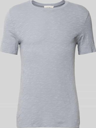 American Vintage American Vintage T-Shirt mit geripptem Rundhalsausschnitt Modell BYSAPICK in Bleu, Gr&ouml;&szlig;e L