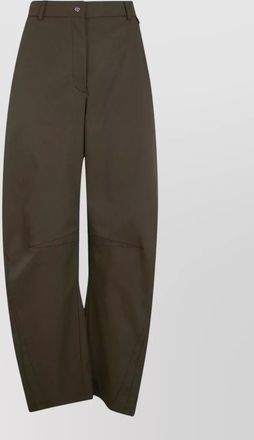 Herno tailored wide leg trousers back side pockets