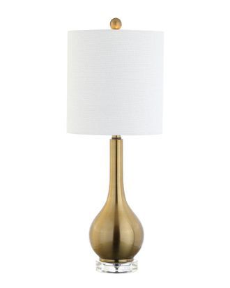 Jonathan Y Designs Jonathan Y Dylan 25In Metalcrystal Teardrop Led Table Lamp