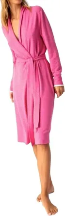 PJ Salvage Remix Robe In Hot Pink