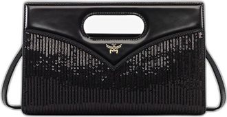 MCM Mcm, Tassen, Dames, Zwart, ONE Size, Leer, Small Diamond Bag
