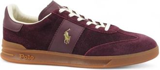 Ralph Lauren Sneaker - Heren - Sneakers - Rood - 46 EU - Leer - Schoenen