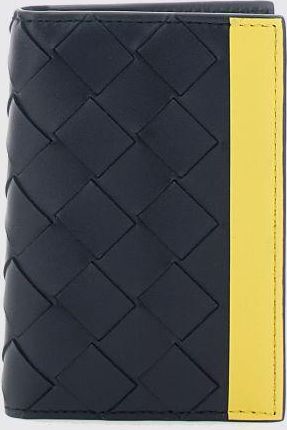 Bottega Veneta Portacarte bifold in nappa Intrecciato bicolore