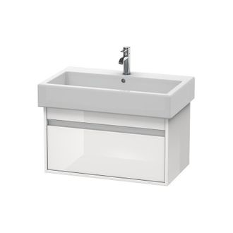 Duravit Duravit Ketho Mueble Lavabo De Pared 6687, 1 Extra&iacute;ble, 750mm, Para Vero, Color (frente/cuerpo): Decoraci&oacute;n Roble Europeo - Kt668705252