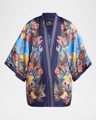 Etro Kesa Silk Jacquard Jacket