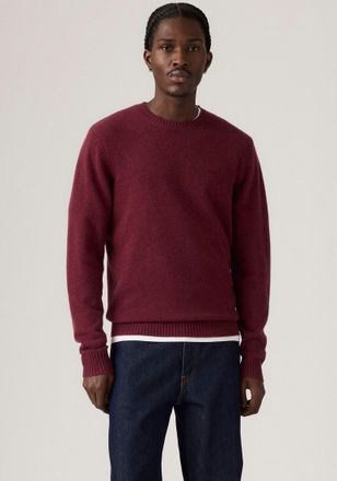 Levi's Wollpullover LEVIS ORIGINAL HM SWEATER, Herren, Gr. XXL, tawny port, Strick, Obermaterial: 80% Wolle, 20% Polyamid, regular fit normal, Rundhals, Pull