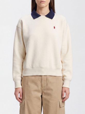 Polo Ralph Lauren Long-Sleeved Cotton Blend Polo Shirt with Pony Logo