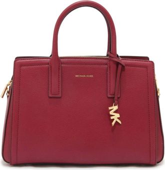 Michael Kors Tote Bags, female, Red, Size: ONE SIZE Laila MD Satchel