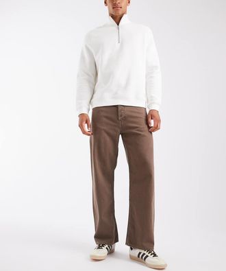 Jack & Jones Ted - Jeans dritti marroni-Marrone
