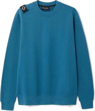 Mastrum Core Crew Sweatshirt in Stormblauw - Heren - Sweatshirts - Blauw - S - Katoen - Hoodies & sweatvesten