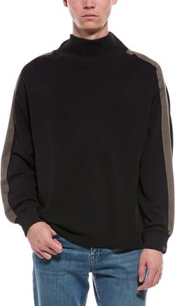 Rag & Bone Rag & Bone Mixed Media Mock Neck Sweatshirt