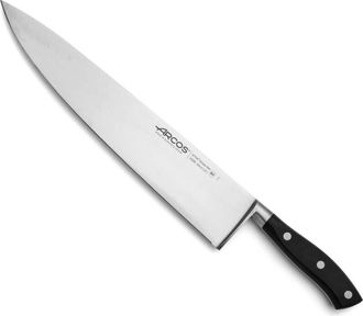 Arcos Cuchillo De Cocinero Arcos Riviera 233800 De Acero Nitrum, Con Mango De Polioximetileno Y 30 Cm De Hoja En Estuche
