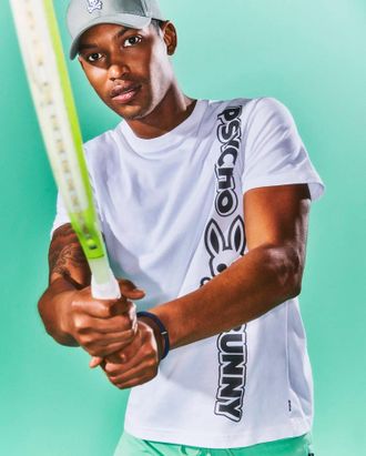 Psycho Bunny Mens Toby Wordmark Tee 100 WHITE / XXL