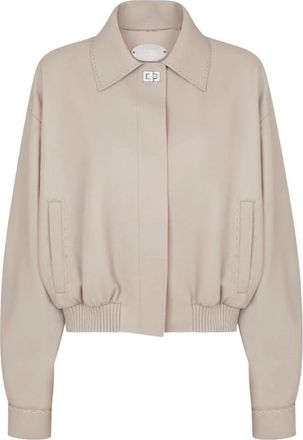 Fendi Mujer, Chaquetas, Beige, Talla: L