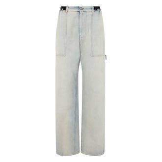 Maison Margiela Rechte jeans van katoendenim - Dames - Jeans - Blauw - Maat: W40 Katoen