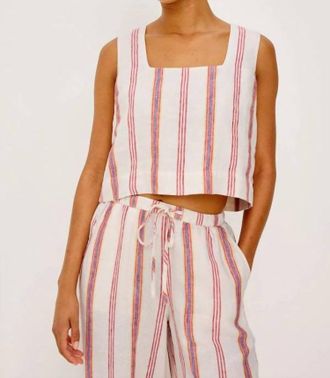 Rails Akira Sleeveless Top In Primavera Stripe