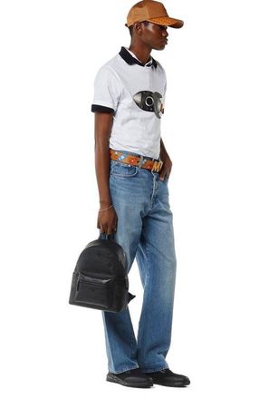 MCM Small Stark Backpack in Maxi Monogram Leather in Black at Nordstrom