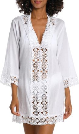 La Blanca Island Fare Cover-Up Tunic in White at Nordstrom, Size X-Large